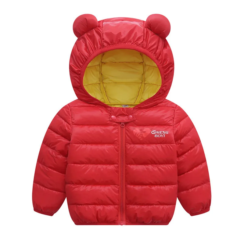 Зимние куртки для маленьких девочек и мальчиков милое стильное Детское пальто с