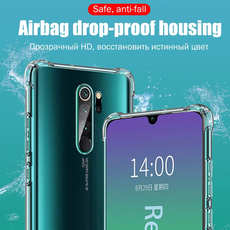 Прозрачный чехол для телефона Xiaomi Mi 10 CC9 9T Pro 9 A3 Lite Note мягкие чехлы Redmi 8 K30 K20 задняя