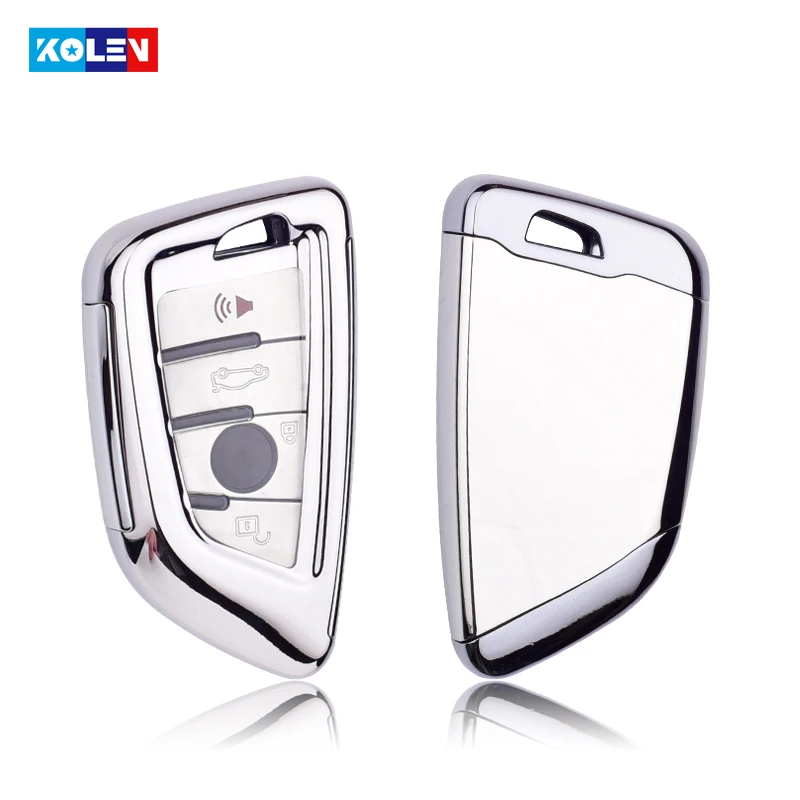 Покрытие Мягкий ТПУ + PC автомобильный чехол для ключей держатель BMW X1 X5 X6 F15 F16 F39 F48