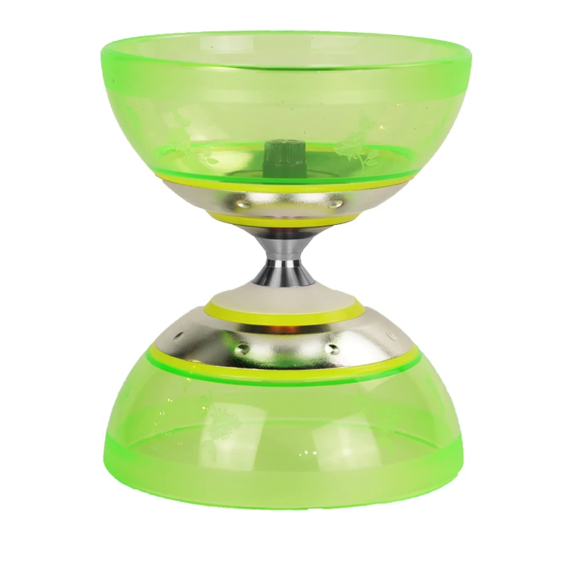 Зеленый Подшипник diabolo игрушки профессиональный набор Diabolo упаковка с веревочной сумкой Китай матовый Diabolo - Цвет: Зеленый