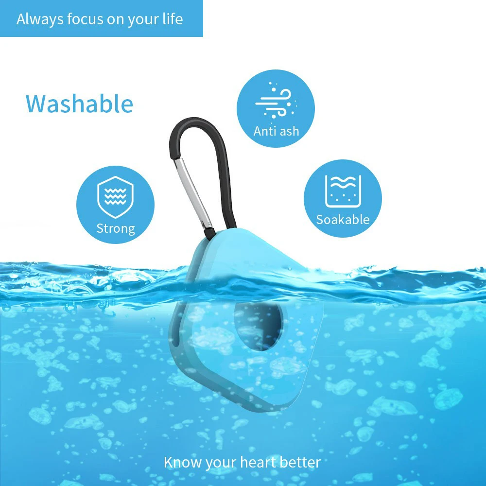

Silicon Protective Cover Travel Baggage Anti Lost Case Carabiner Waterproof Scratch Resistant Protect Sleeve for Airtags