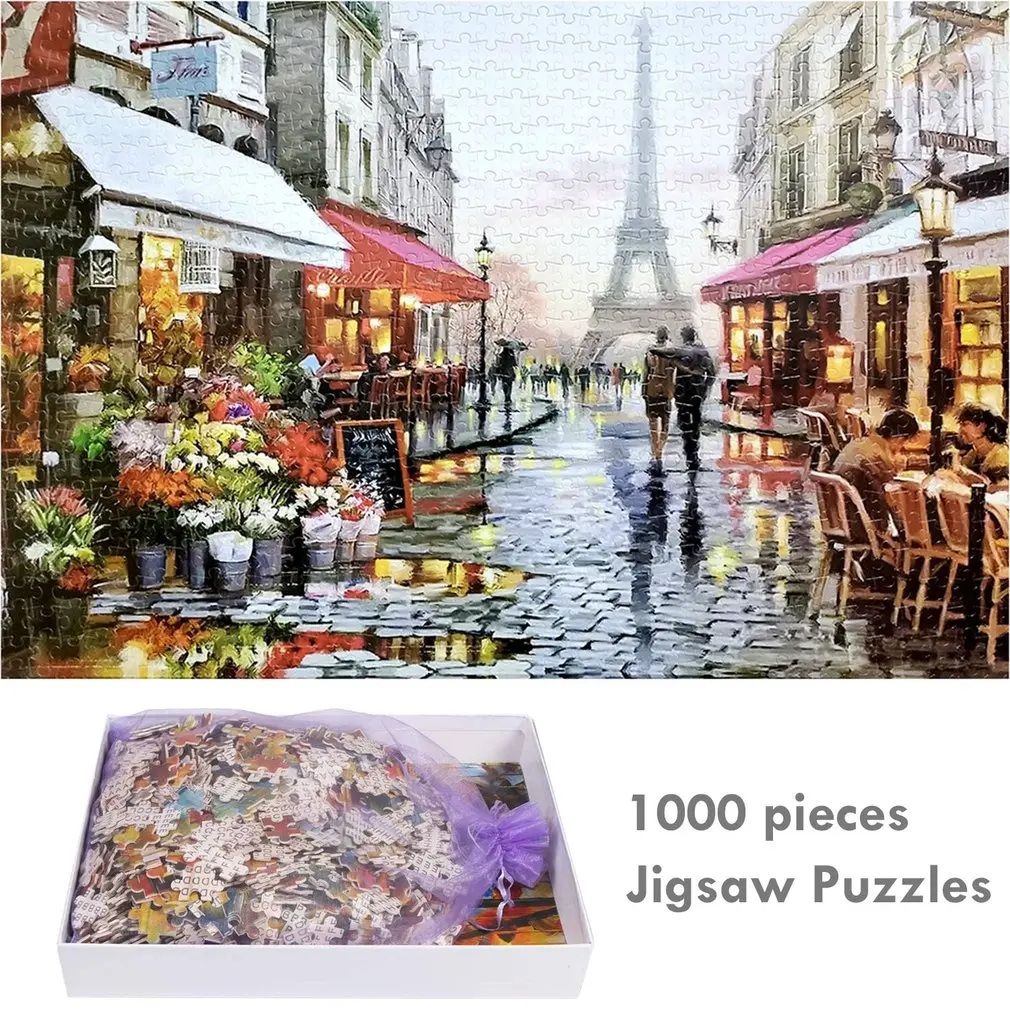 

drop ship 1000 Pieces Set Adult Art Jigsaw Puzzle Jigsaw Puzzles for Adults Leisure Puzzles Games Diy Art Home Wall Decor
