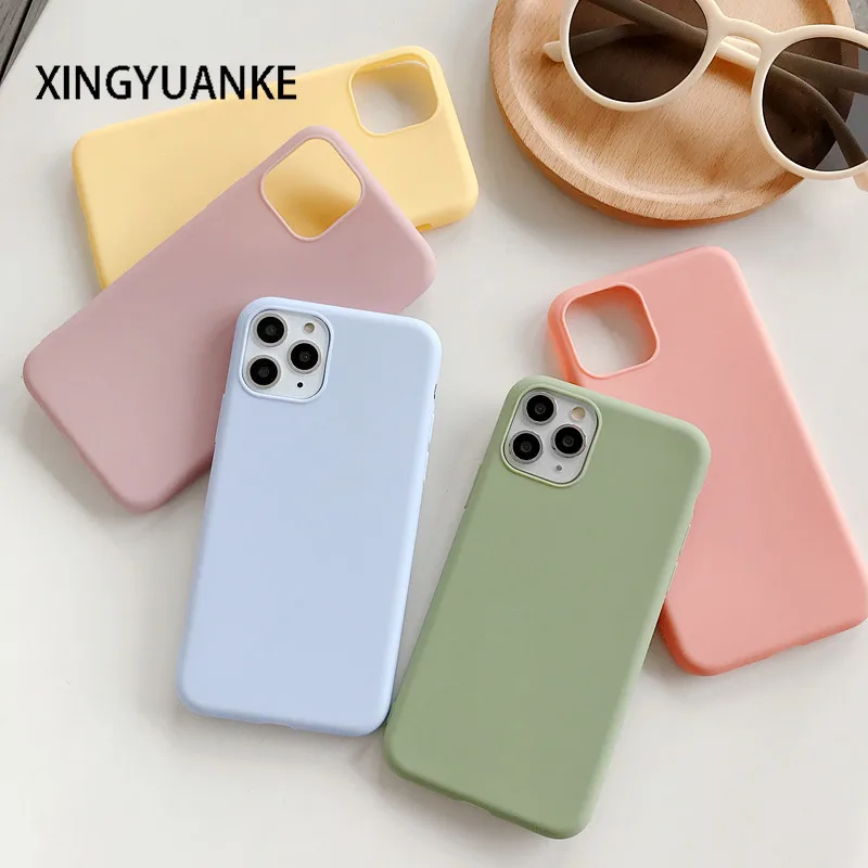 Candy Color Silicone Cases For Samsung Galaxy A30 A40 A50 A10 A20 A70 A30S A51 A71 A31 A01 A41 A20E A11 Case Soft TPU Cover
