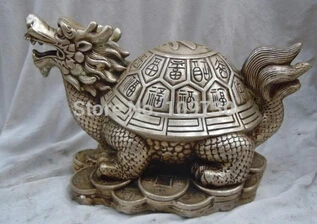 Бесплатная доставка &lt&lt&lt Китай серебряная вырезанный на удачу fu shou Статуя