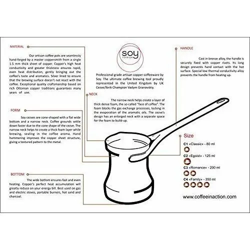 SOY GC серии чистого твердого серебра Cezve арабский кофе для роскошных