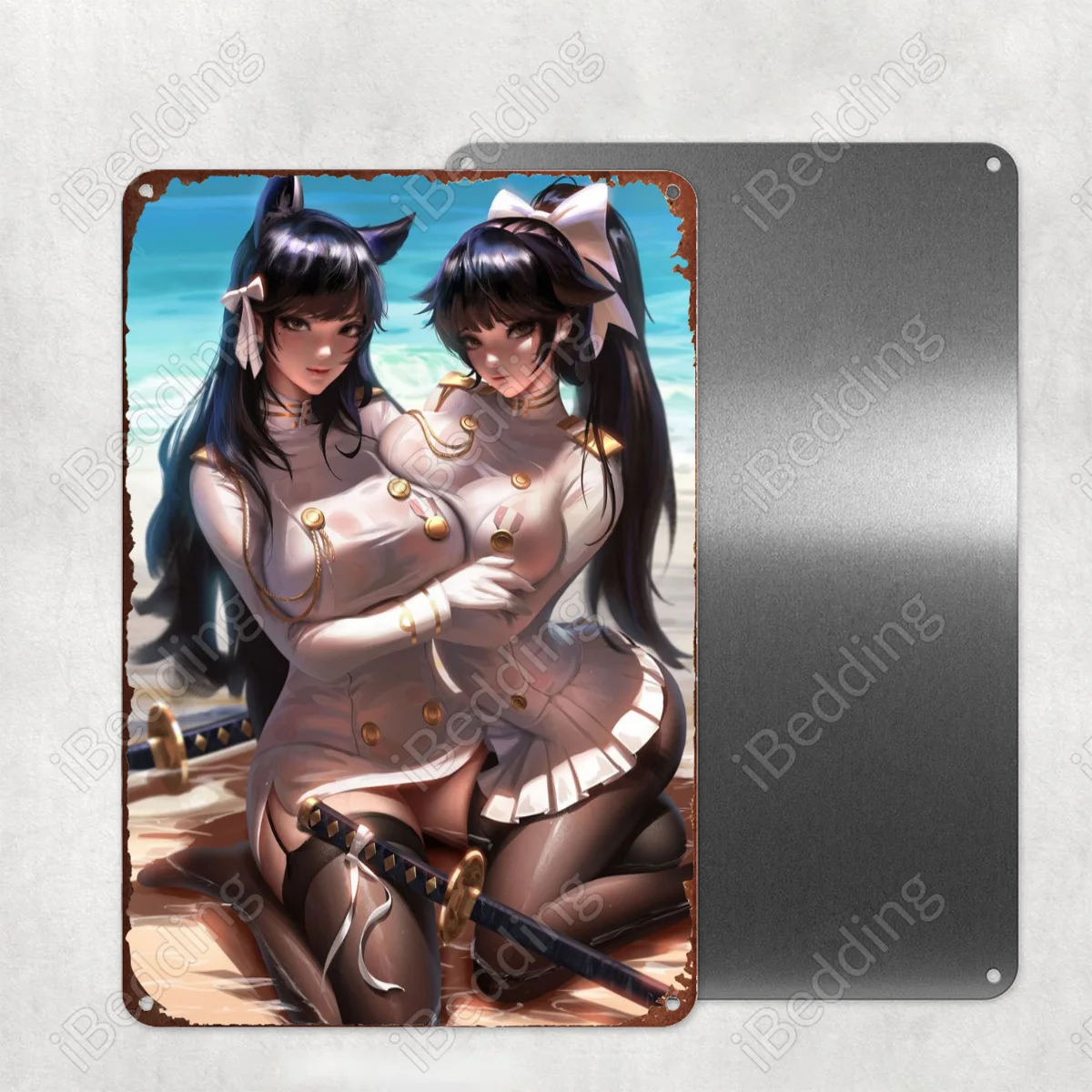 

Atago, Небесно-Голубой коридор, украшение для дома и бара, железная живопись, персонализированный паб, клуб, промышленный Декор