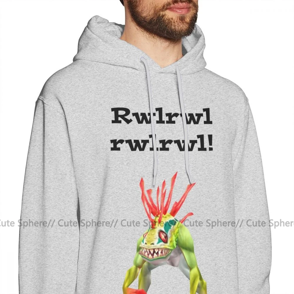 Murloc Толстовка Murloc толстовки Зимний хлопковый пуловер с капюшоном серый уличная XXX мужские с длинным рукавом милые толстовки
