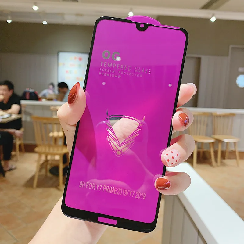 Большой закаленное стекло для huawei Y9 Y6 Y7 Prime honor 20 8X Nova 5 защитный Стекло Y5 Y7 Y9 Prime Экран протектор