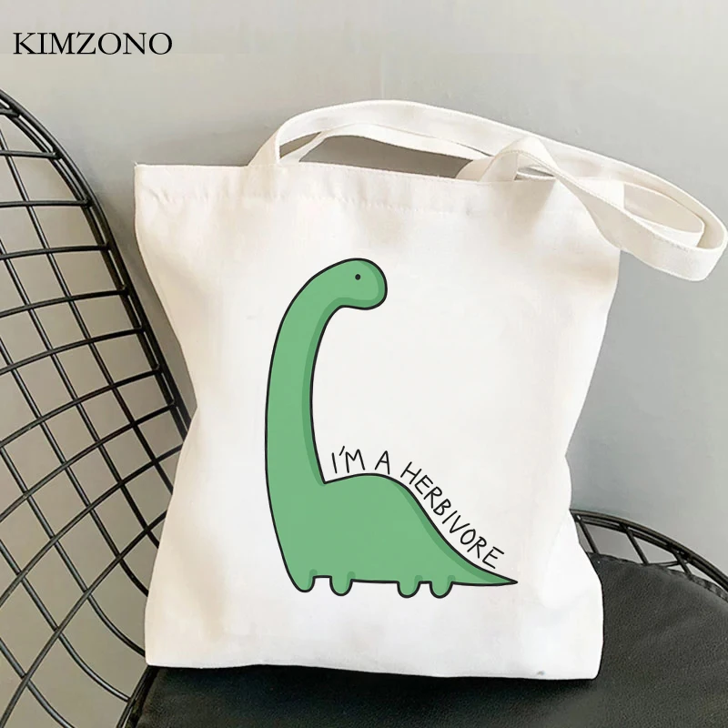 

Dinosaur shopping bag bolsas de tela handbag grocery cotton recycle bag bag jute reciclaje sacola foldable custom