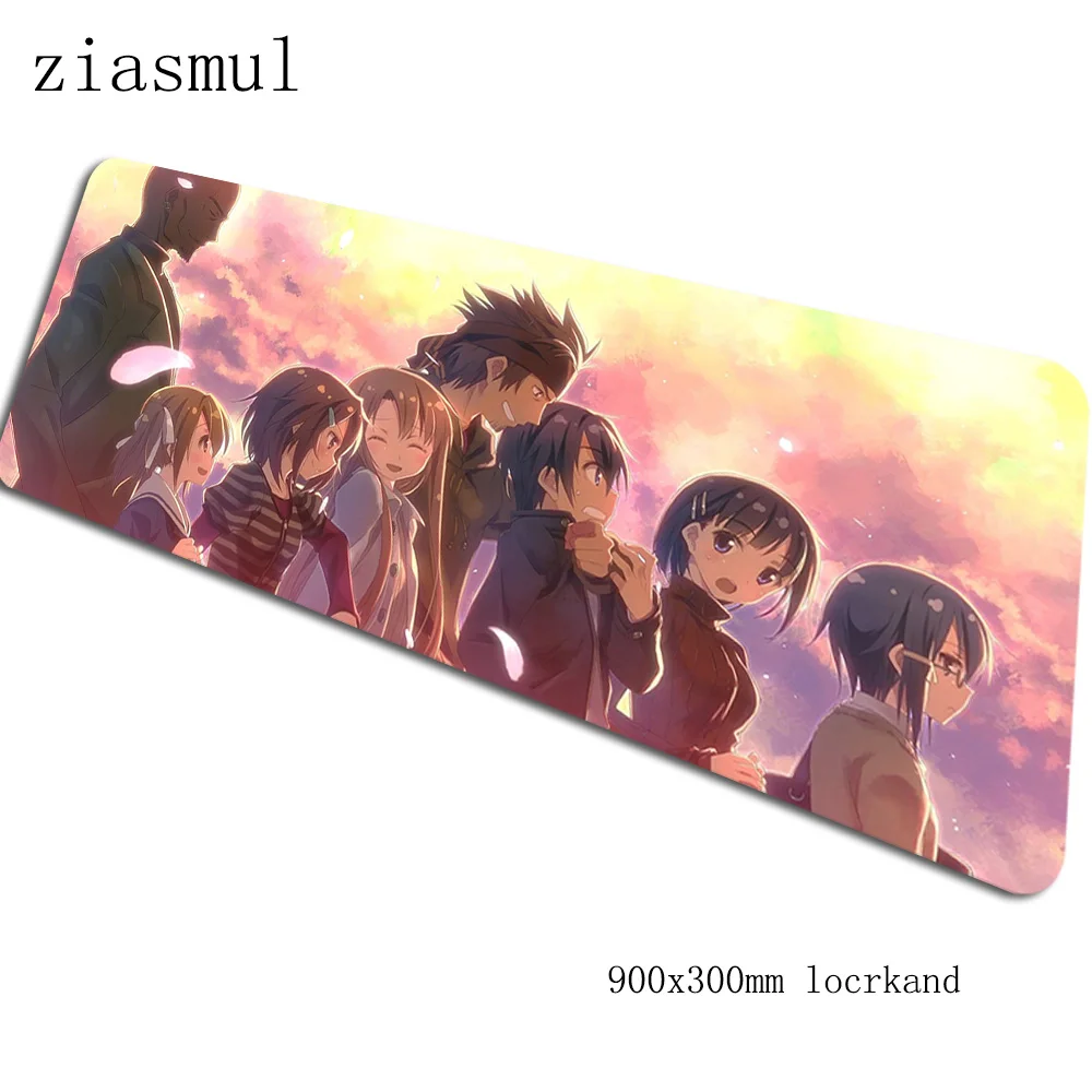Sao коврик для мыши 900x300x3 мм коврики для мыши Инди-поп игровой коврик для мыши геймер Мультфильм Большой персонализированные коврики для мыши Клавиатура ПК pad - Цвет: Size 900x300x3mm