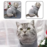 comfortable skin friendly eye catching pet cat hooded clothing for winter