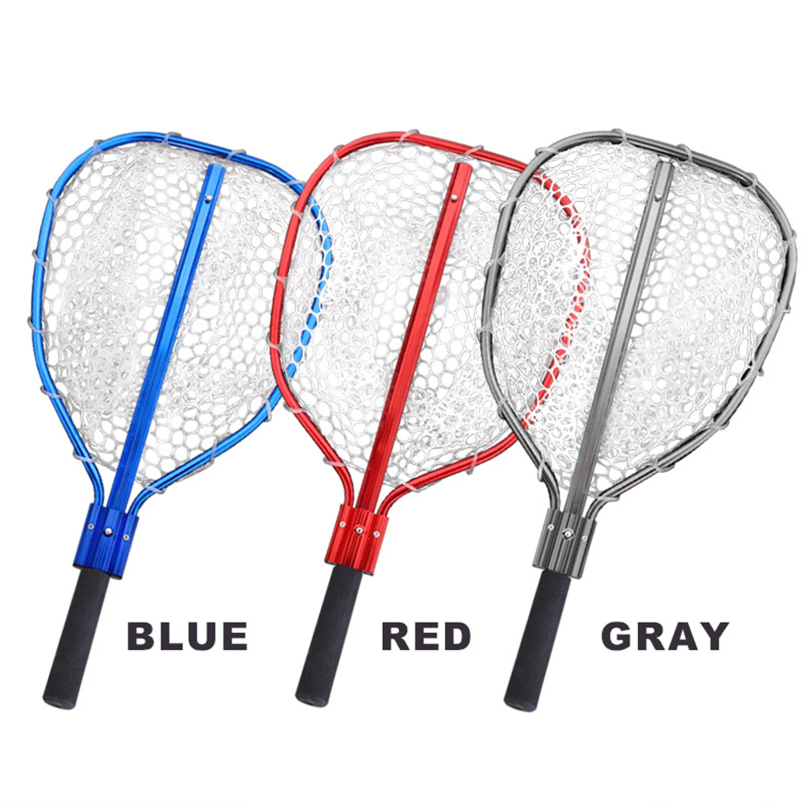 

Fishing Net Retractable Fishing Brail Landing Net EVA Handle Fishing Nets Tools Folding Dip Net Accessories For Fly Fishing