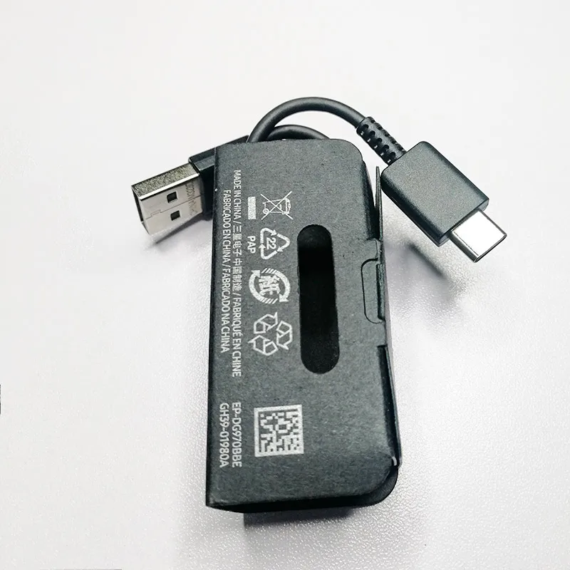 Type-C Cable Only Samsung S10 легко присоединяемого быстродействующего Зарядное устройство 9V 1.67A адаптер питания для быстрой зарядки Тип-c кабель для Galaxy A30 A40 A50 A70 A60 S8 note 8, 9 - Тип штекера: Type-C Cable Only