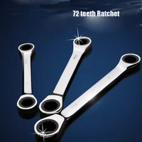 double head ratchet wrench reversible fast dual use chrome vanadium ring plum blossom ratchet combination spanner set