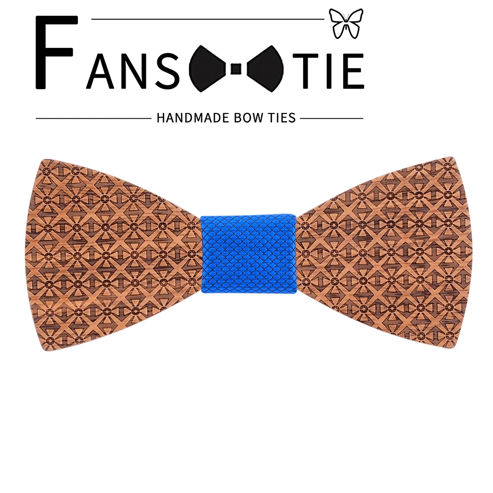 Красные Классические мужские галстуки бабочки из 100% цельного дерева новые