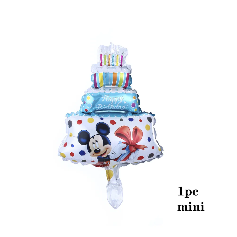 1pc mini 1 шт. 116*64 см большая подставка Микки и Минни Маус Фольга воздушные шары, Классические игрушки надувной воздушный шар с гелием на день рождения воздушные шары вечерние поставки - Цвет: 1pc mini