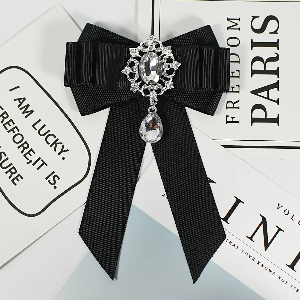 I Remiel красная бархатная лента бант брошь на воротнике булавки и броши блузка