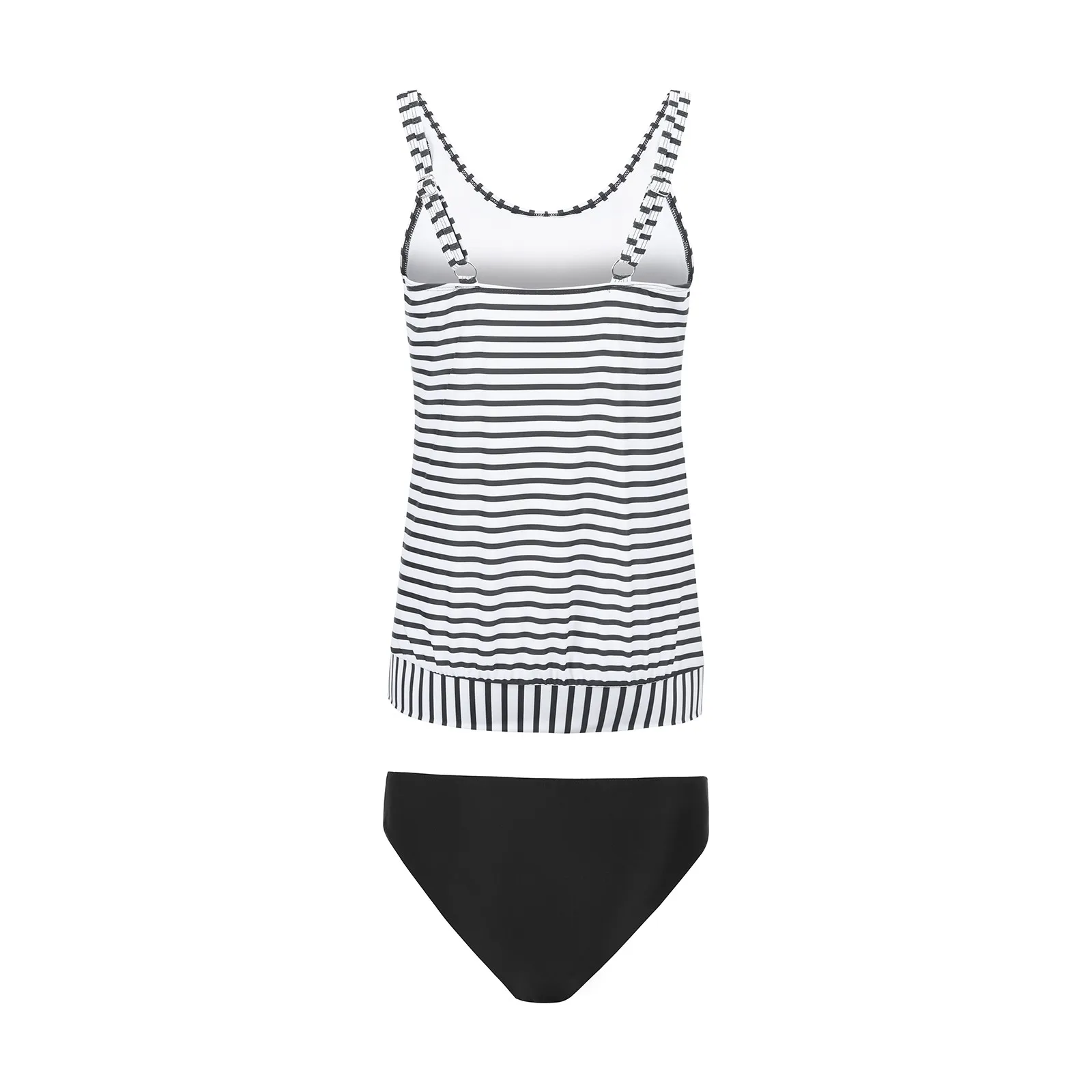 

Sexy Women Size Print Strappy Back Tankini Set Two Piece Swimsuits Swimdress Women's Swimming Suit Beach Dress