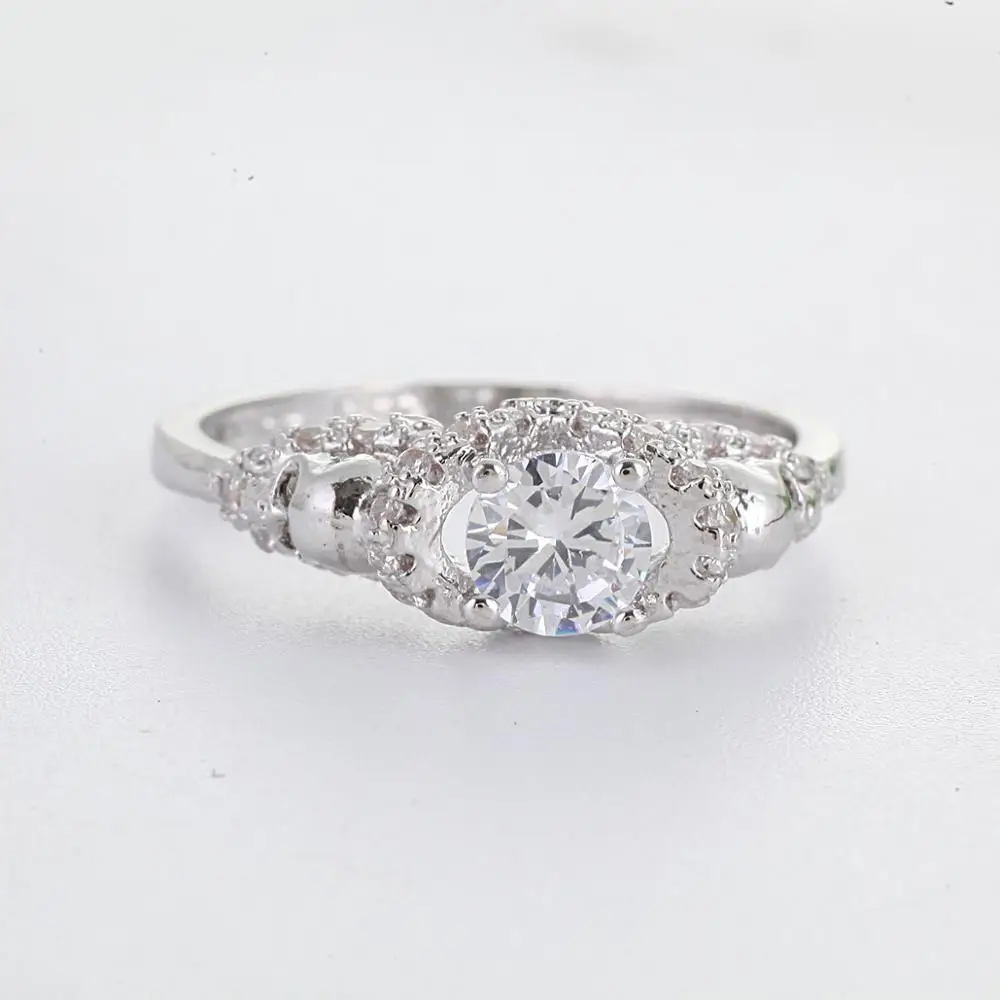 Кольцо с камнем в стиле панк рок для мужчин и женщин вечернее обручальное