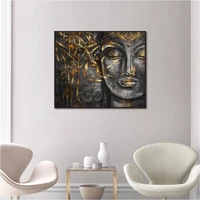 wall art abstract buddha statue retro poster light luxury modern home decoration canvas painting living room background wall