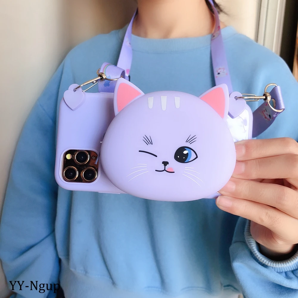 Чехол-кошелек для Redmi 6a, 7a, 8a, чехол для Xiaomi Redmi 8, чехол Kawaii, 3D, сделай сам, силиконовый чехол для Xiaomi Redmi 6, 7, 8, 6A, чехол с ремешком