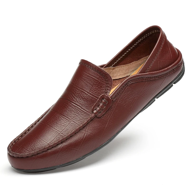 

Slip On Casual Genuine Leather Solid White Men Shoes Lether Man Zapatos De Hombre Cuero Genuino Chaussures Homme Cuir Veritable