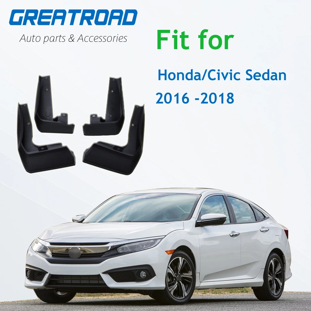 Спереди и сзади Брызговики для Honda/Civic СЕДАН 2016 2017 2018 крыло брызговик
