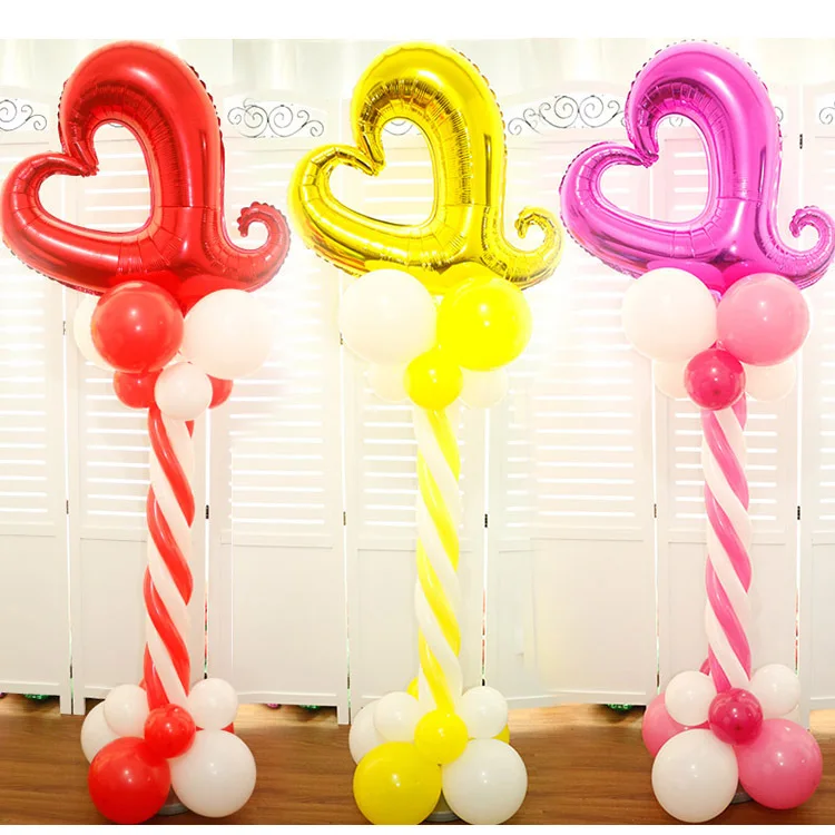 

10sets 1.5m Upright Stand Balloon Column Base & Stick Balloon Arch Columns Wedding Decorations Party Supplies Props