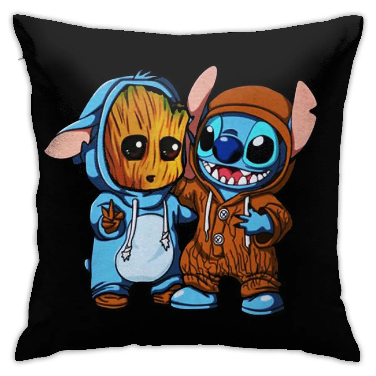 

Stitch Cushion Cover Pattern Print Pillow Case lovely Stitch Anime Vintage Decorative Pillow Cover Sofa Chair Pillow Case