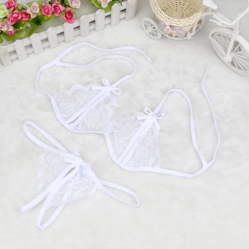 

Ladies sexy lace underwear low waist sexy lace dew point sexy underwear bra panties thong women underwear set N*