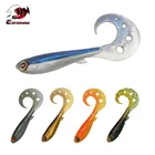 ESFISHING приманки мягкие приманки кудрявые Пловцы 100 мм 6 г 6 шт джиггинг приманки рыболовные наживки для щуки форель