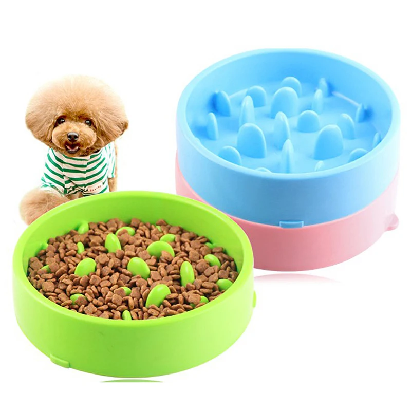 

Pet Dog Feeding Bowls Slow Feeder Pet Supplies Puppy Slow Down Eating Feeder