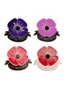 4 Vintage Style LEST WE FORGET Poppy Brooches For Women 1