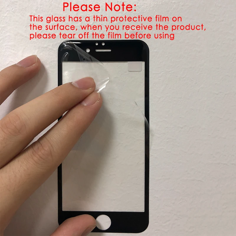 

Full Cover Tempered Glass on For iPhone 7 8 6 6s Plus Screen Protector Protective Glass For iPhone X XS Max XR Curved Edge Film