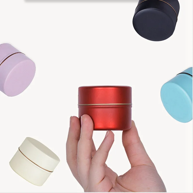

ZL New Small Tea Cans Round Tinplate Tea Cans Metal Tin Box Packaging Cans Flower Tea Cans Portable Tea Caddies
