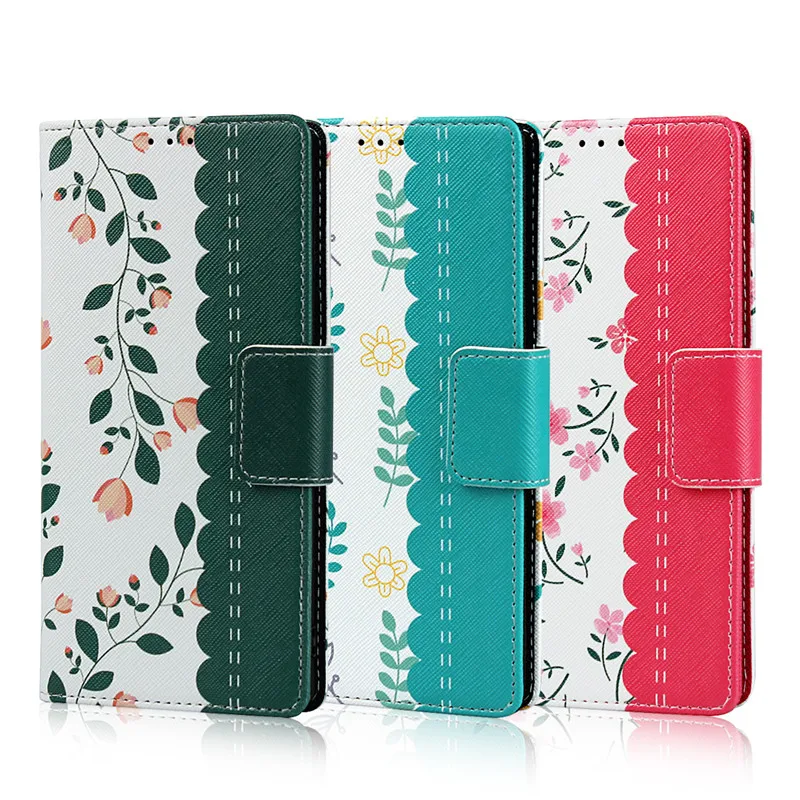 Кожаный чехол с цветочным ремешком для samsung Galaxy Note 10 S10 Plus S10e подставкой и