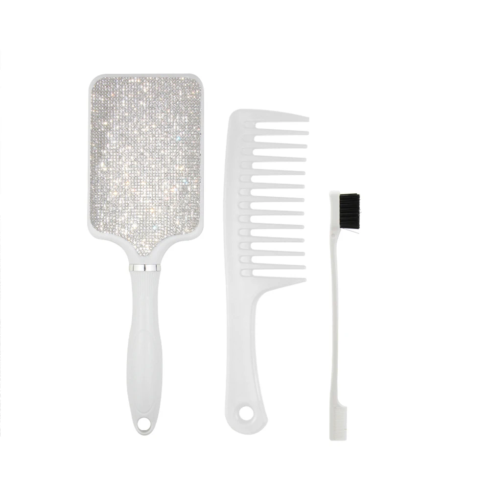 

3pcs Professional Portable Hair Care Hairdressing Styling Tools Edge Brush Comb Set Hair Scalp Anti-static Massage Airbag Comb