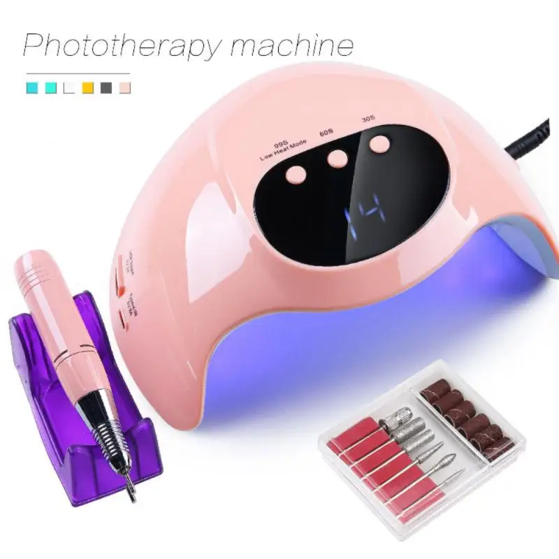 

48W Smart Sensor Nail Phototherapy Lamp Nail Lamp UV Gel Varnish Dryer LED Nail Lamp Home Use Manicure Tool Kit