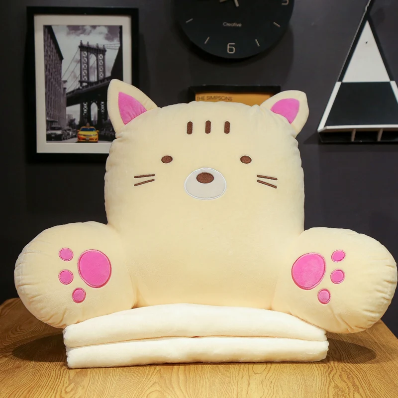 

60x45cm 8 Colors Soft Plush Sleep Neck Waist Protection Pillow Office Cushion Cute Lovely Travel Pillows For Children/Adults
