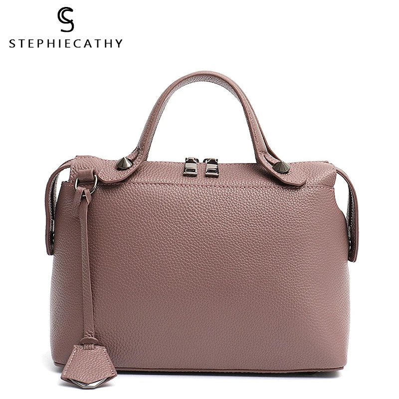 SC женские сумки из 100% натуральной кожи с ручками сверху дамская модная