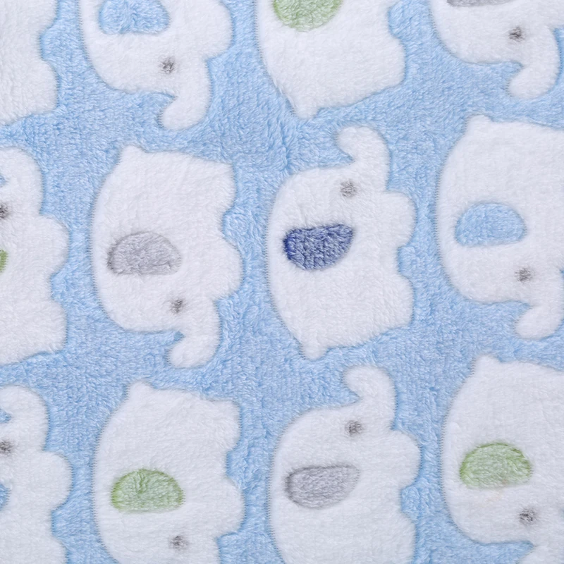 Милое детское одеяло с Рисунком Слона для новорожденных воздухопроницаемое