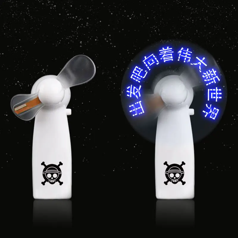 

Anime: Mini Fan The Untamed Demon Slayer Colorful Lights Practical Light Luminous Toy Windmill Small Fans