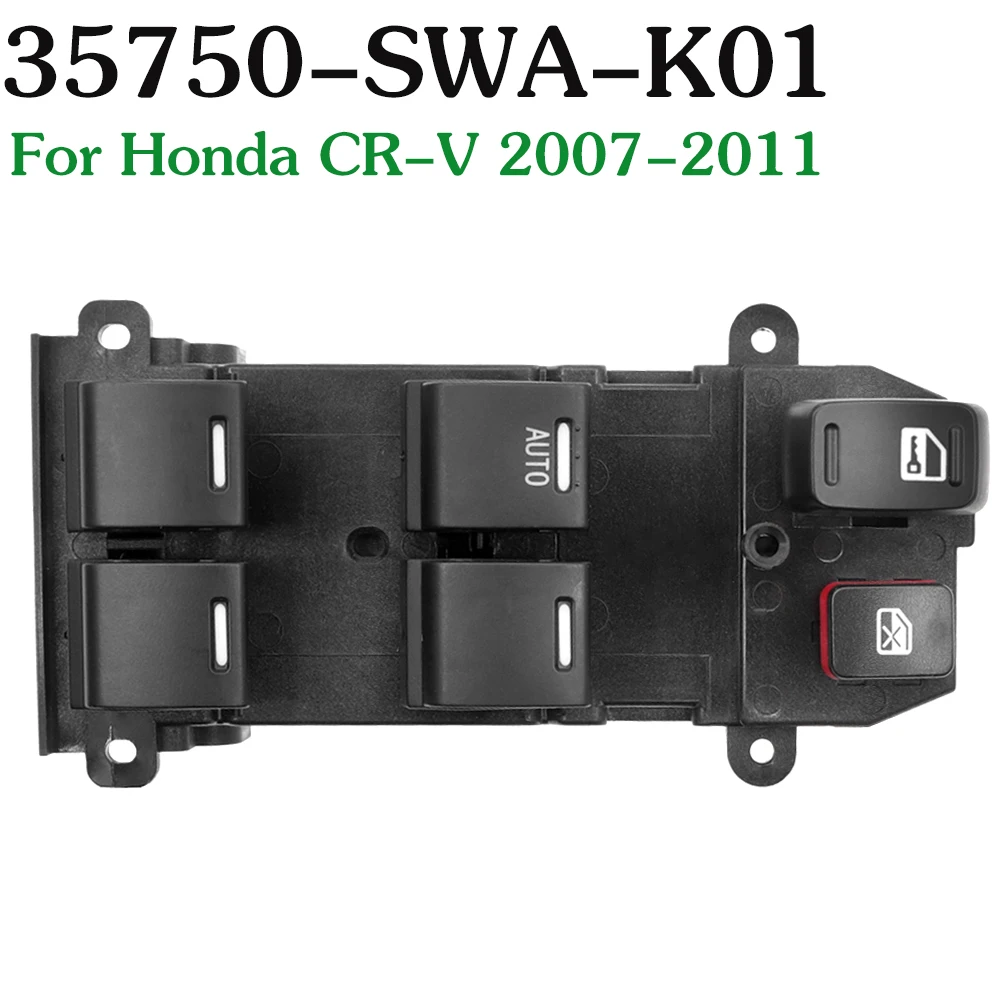 35750SWAK01 35750-SWA-K01 Electric Power Master Window Lifter Control Switch Button Panel For Honda CR-V CRV 2007-2011 | Автомобили и