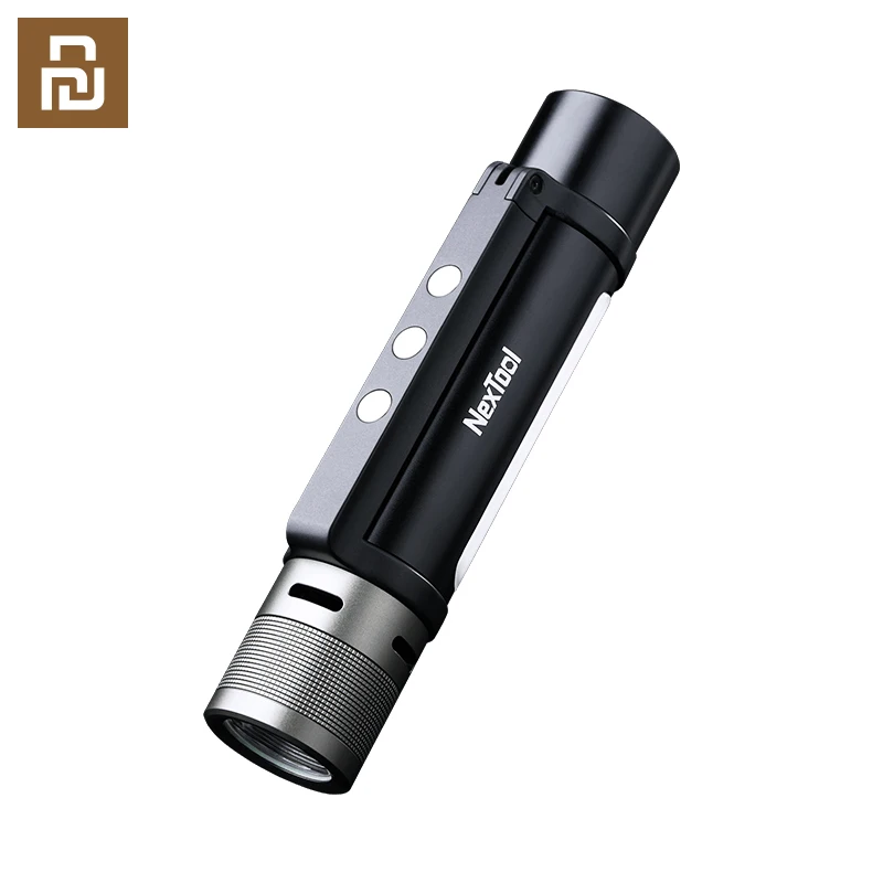 

Youpin NexTool Flashlight Outdoor 6 in 1 1000lm Dual-Light Zoomable Alarm LED Light IPX4 Waterproof USB-C Rechargeable PowerBank