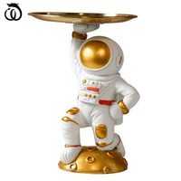 wu chen long nordic creative dried fruit plate astronaut statue spaceman modern living room home decor sculpture a2815
