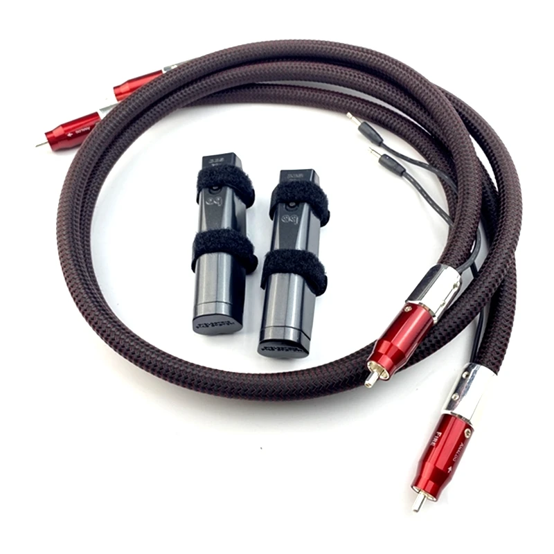

Pair HIFI Audio Cabls FIRE Analog RCA Interconnect Cable with 72V DBS