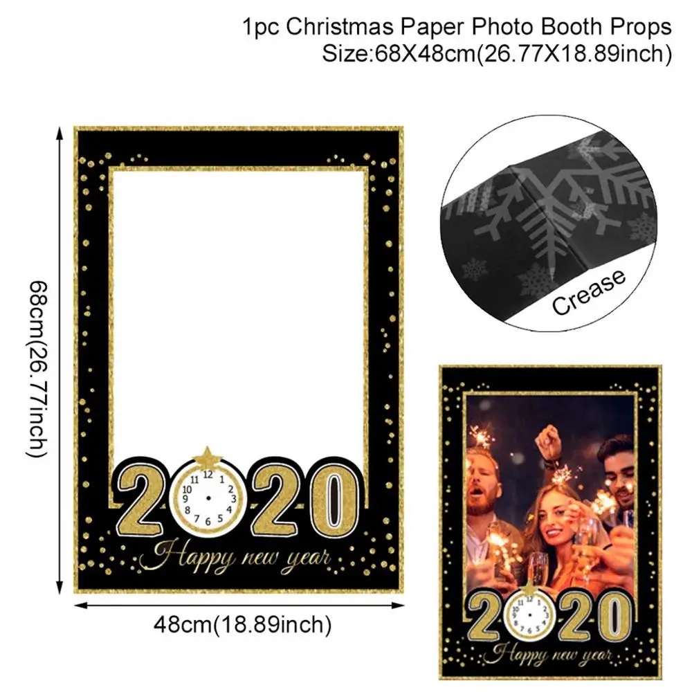 Photo Frame 02 Новогодняя фоторамка из фольги с воздушным шаром рождественские украшения для дома рождественские украшения Noel Navidad рождественские украшения - Цвет: Photo Frame 02