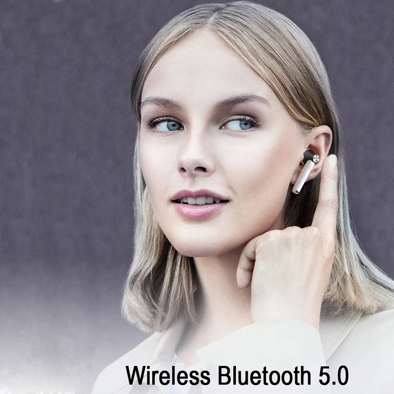 YUNAO DO19, беспроводные Bluetooth наушники, бинауральные, HD вызов, шумоподавление, Bluetooth наушники, Bluetooth гарнитура с зарядным устройством
