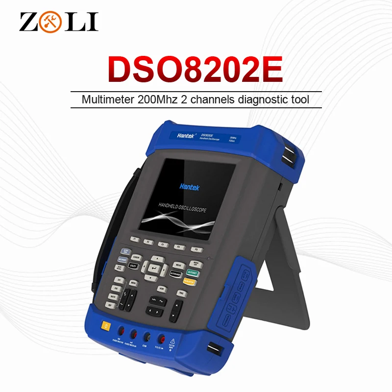 Осциллограф 1GSa/s частота дискретизации Hantek DSO8202E большой 5,6 дюймовый TFT цветной ЖК-дисплей DSO 8202E Лучшее Высокое качество распродажа