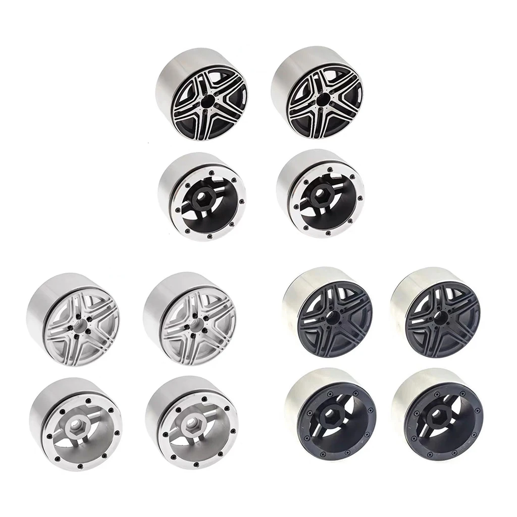 

Set of 4 2.2 Wheel Hub for SCX10 1/10 RC Rock Crawler Buggy Truck Model Modification Vehicle Parts